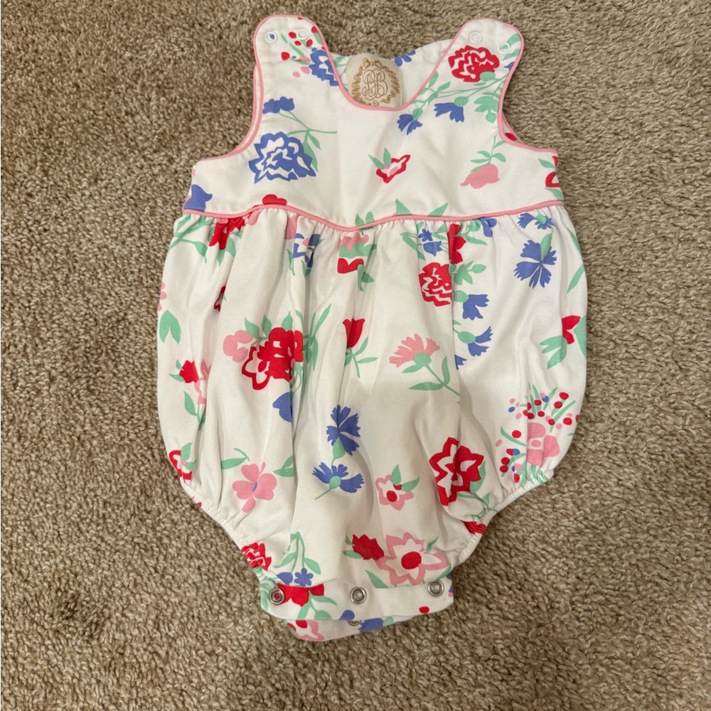 The Beaufort Bonnet Company Floral One Piece - Red, Blue, Green